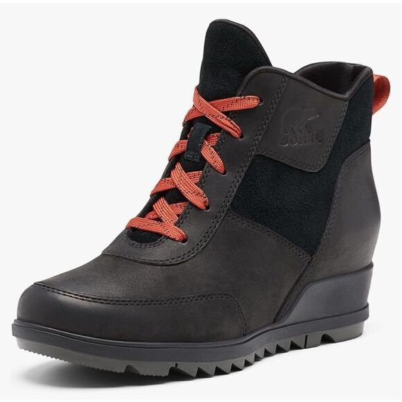 Sorel Women's Evie Sport Lace Bootie black size 10 - Picture 1 of 10